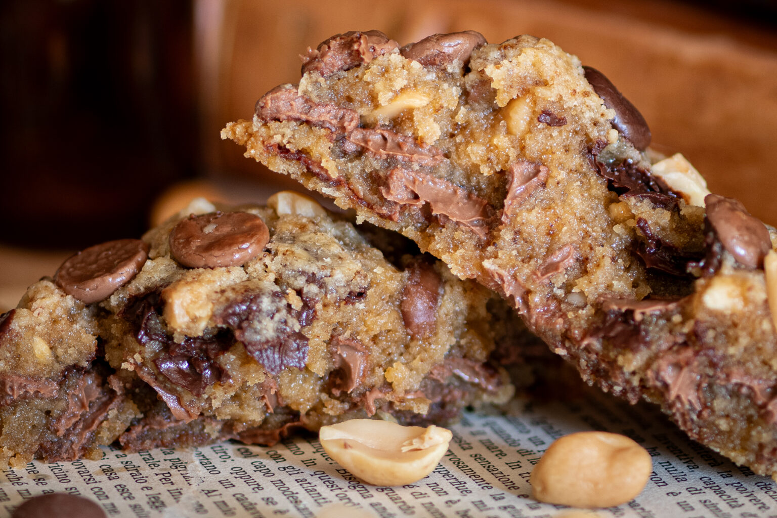 Zoom cookie cacahuète