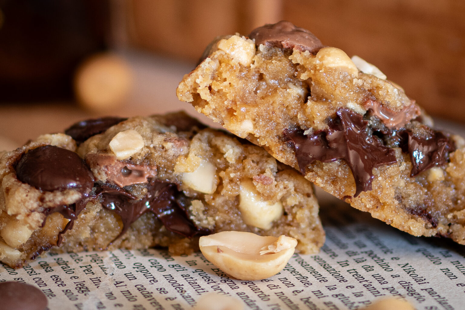 Zoom mini cookie cacahuète